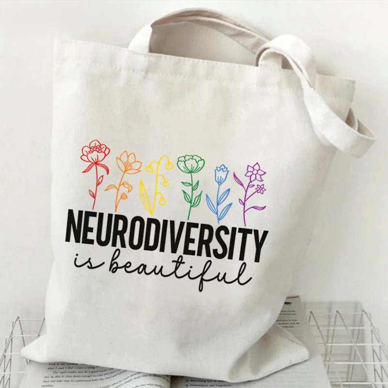 Tote Bag Canvas Print - Women Canvas Shopping Bag Casual Large