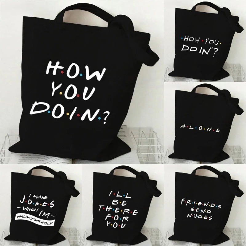 Eco-Friendly Black How You Doi - Tote Bag Canvas Print avaliação e preço