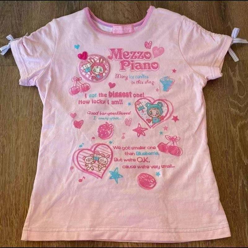 Vintage Kawaii Cute Short Slee - Street Fashion Women avaliação e preço