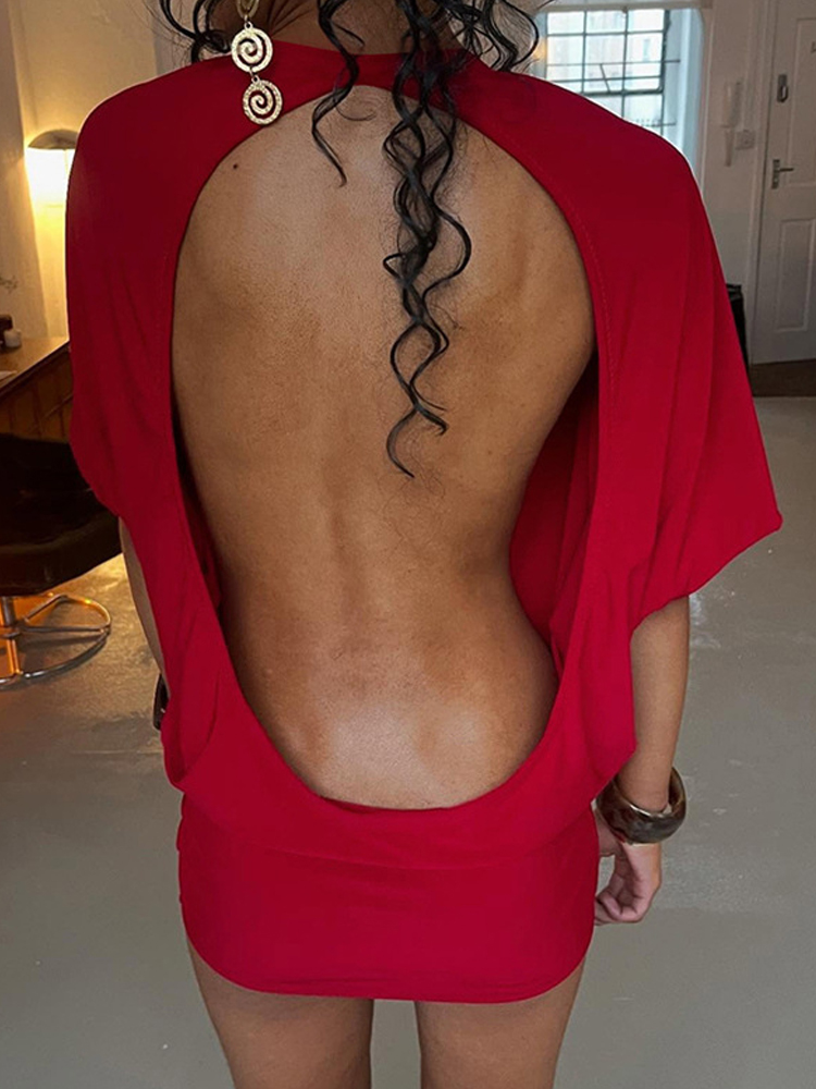 Weird Puss Sexy Backless Mini  - Street Fashion Outfit Girl avaliação e preço
