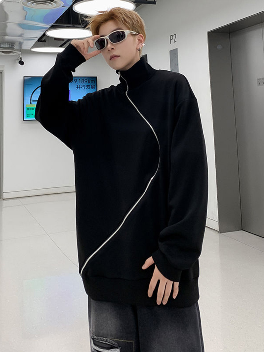 Man Outerwear No Hat Hoodies T - Street Fashion Shibuya avaliação e preço