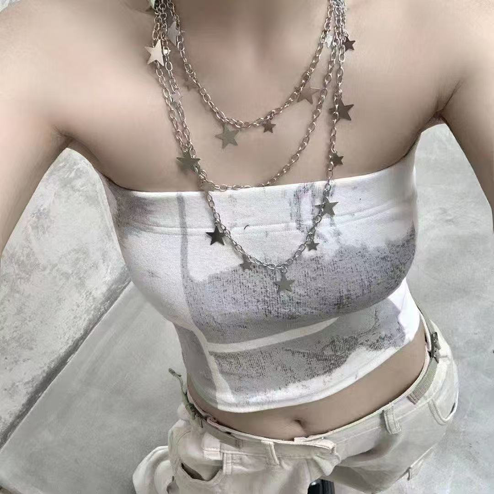 Sexy Y2K Layered Star Dangle P - Street Fashion Jewelry avaliação e preço