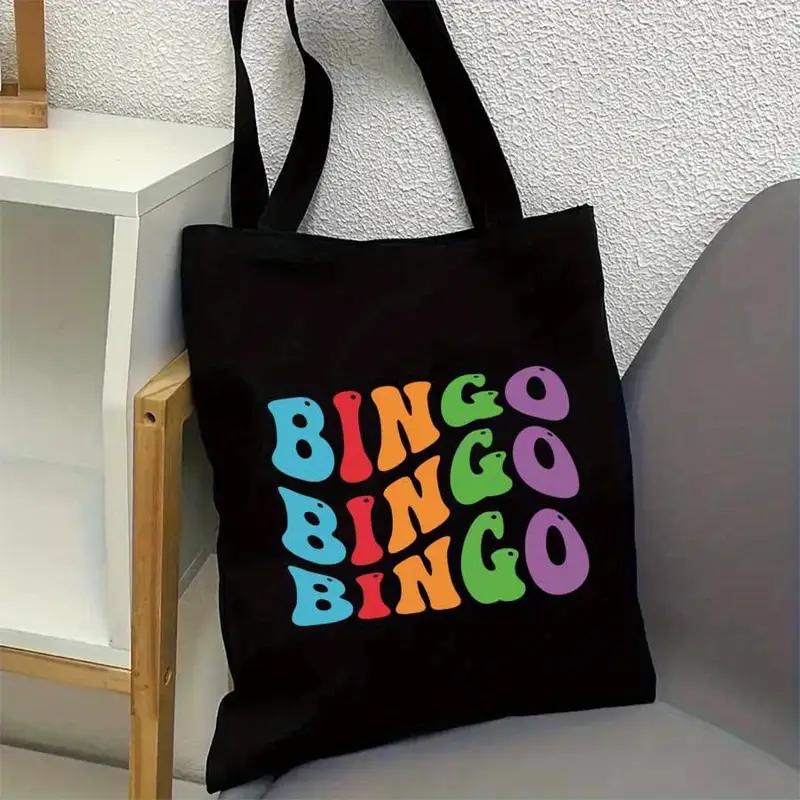 Stylish Colorful Bingo Night T - Tote Bag Canvas Print avaliação e preço
