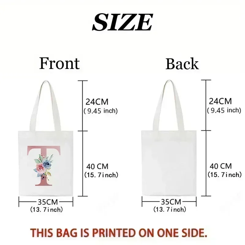 Letters And Flowers Tote Bags  - Tote Bag Canvas Print avaliação e preço