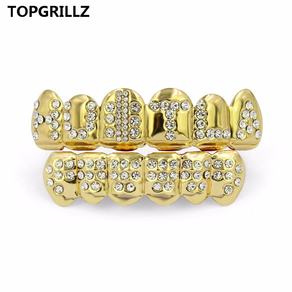 TOPGRILLZ Gold Color Plated Ic - Street Fashion Jewelry avaliação e preço