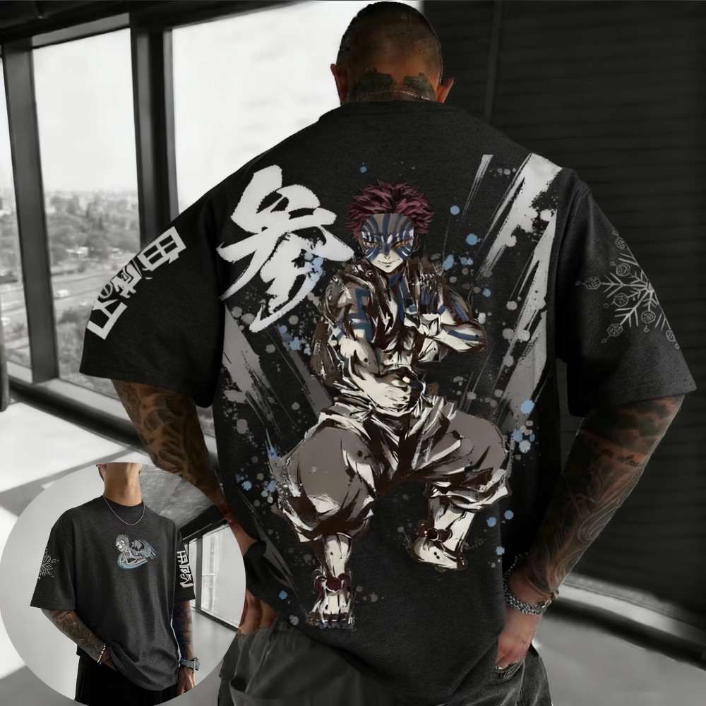 Summer Plus Size Demon Slayer  - Street Fashion Of Japan avaliação e preço
