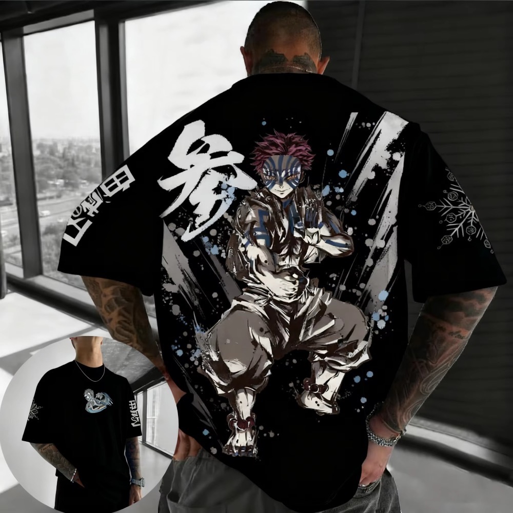 Summer Plus Size Demon Slayer  - Street Fashion Of Japan avaliação e preço