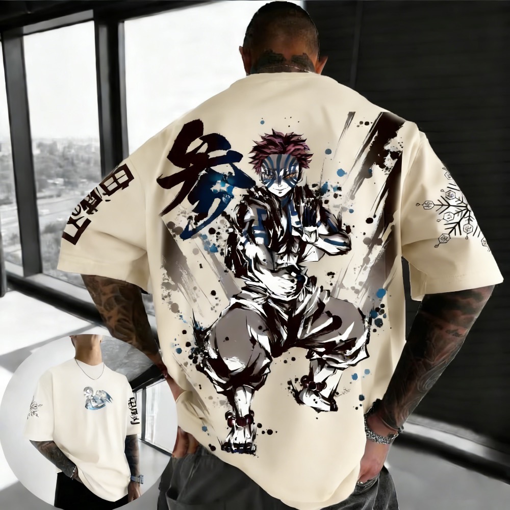 Summer Plus Size Demon Slayer  - Street Fashion Of Japan avaliação e preço