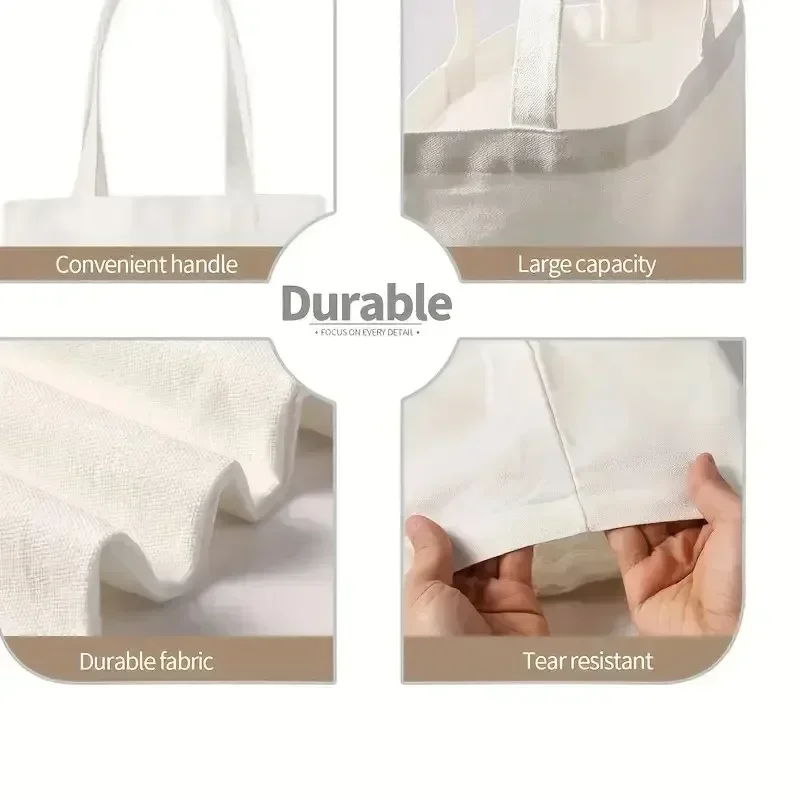 Women Canvas Shopping Bag Casu - Tote Bag Canvas Print avaliação e preço