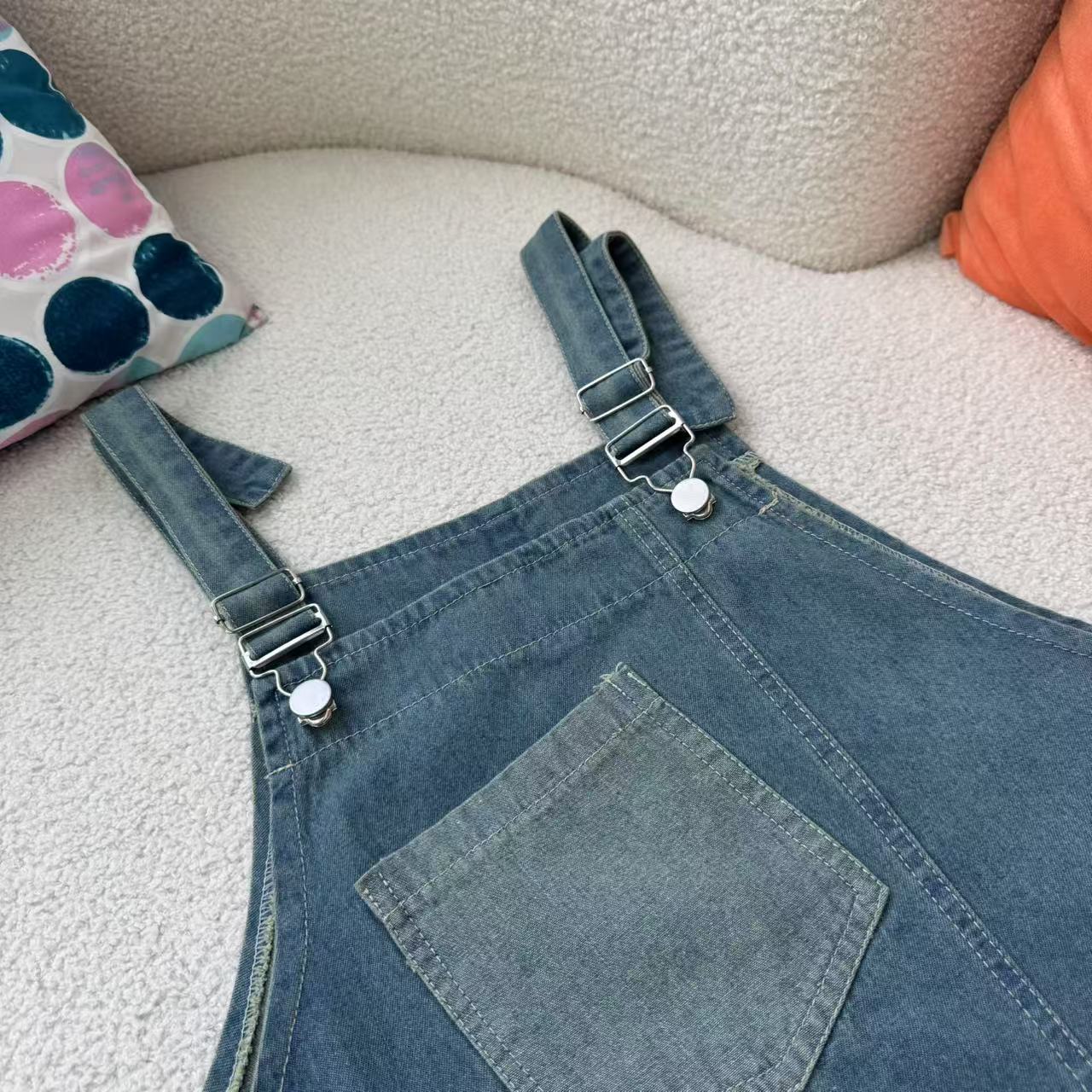 Summer Women's Denim Suspender - Street Fashion Kl avaliação e preço
