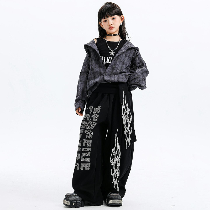 Girls Jazz Dance Costumes Hood - Street Fashion Outfit Girl avaliação e preço