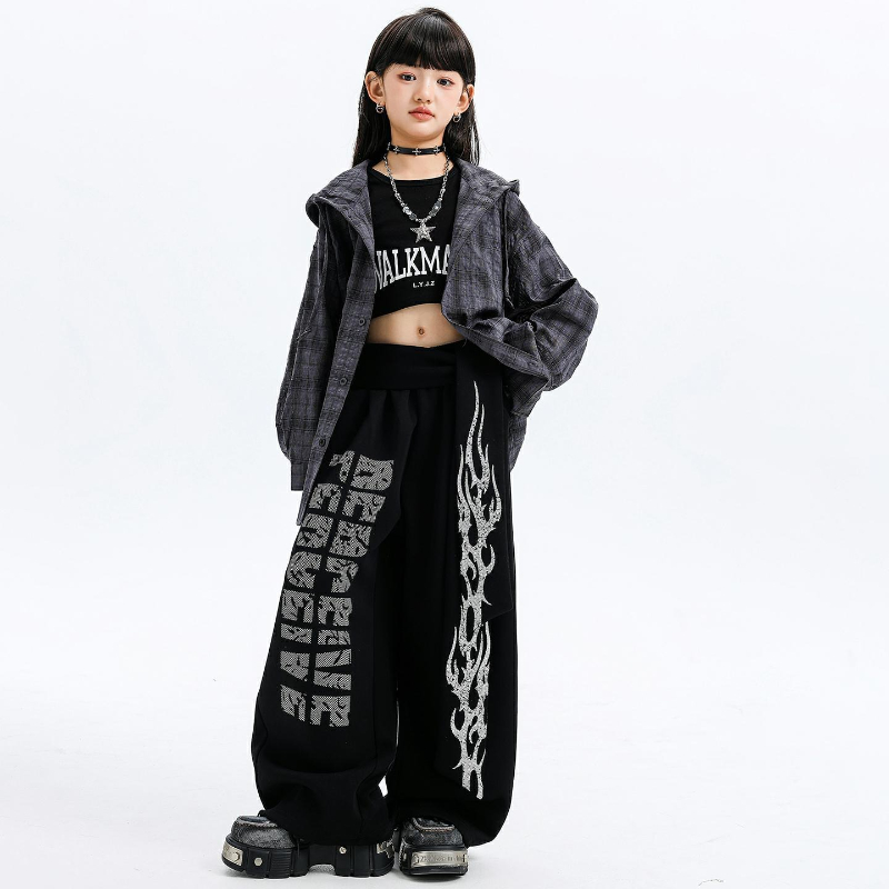Girls Jazz Dance Costumes Hood - Street Fashion Outfit Girl avaliação e preço