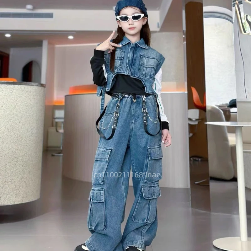 Girls Kids Jazz Hip Hop Dance  - Street Fashion Outfit Girl avaliação e preço