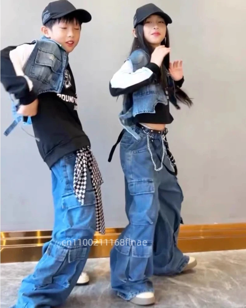 Girls Kids Jazz Hip Hop Dance  - Street Fashion Outfit Girl avaliação e preço