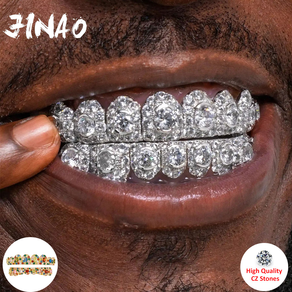 JINAO Hip Hop Full Iced Out 8  - Street Fashion Jewelry avaliação e preço