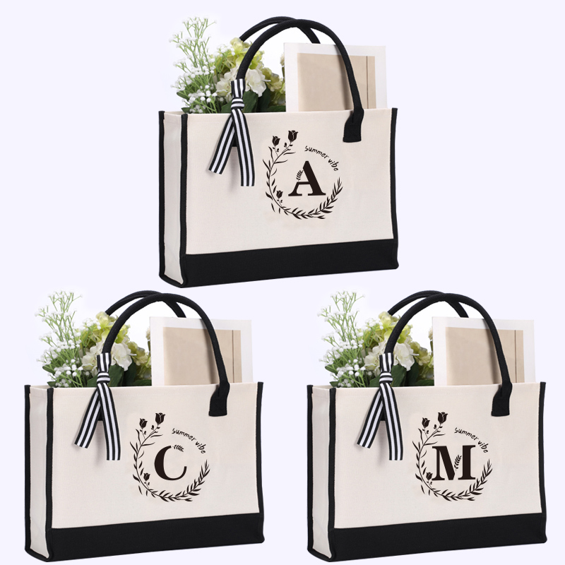 Leather letter print tote bag, - Tote Bag Canvas Print avaliação e preço