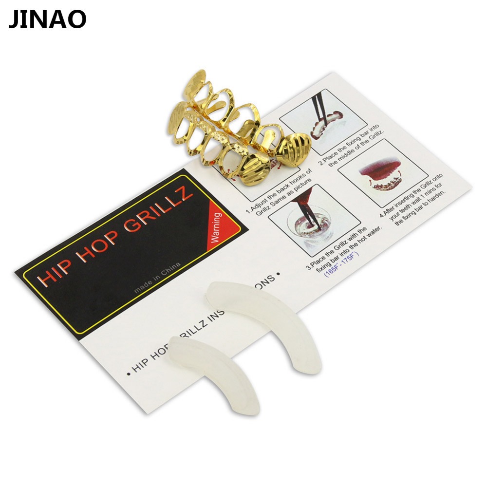 JINAO New Fit D-Cut Grillz Set - Street Fashion Jewelry avaliação e preço