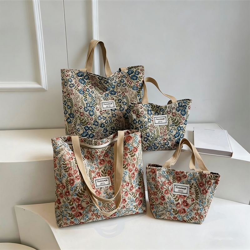 Embroidery Floral Canvas Handb - Tote Bag Canvas Print avaliação e preço