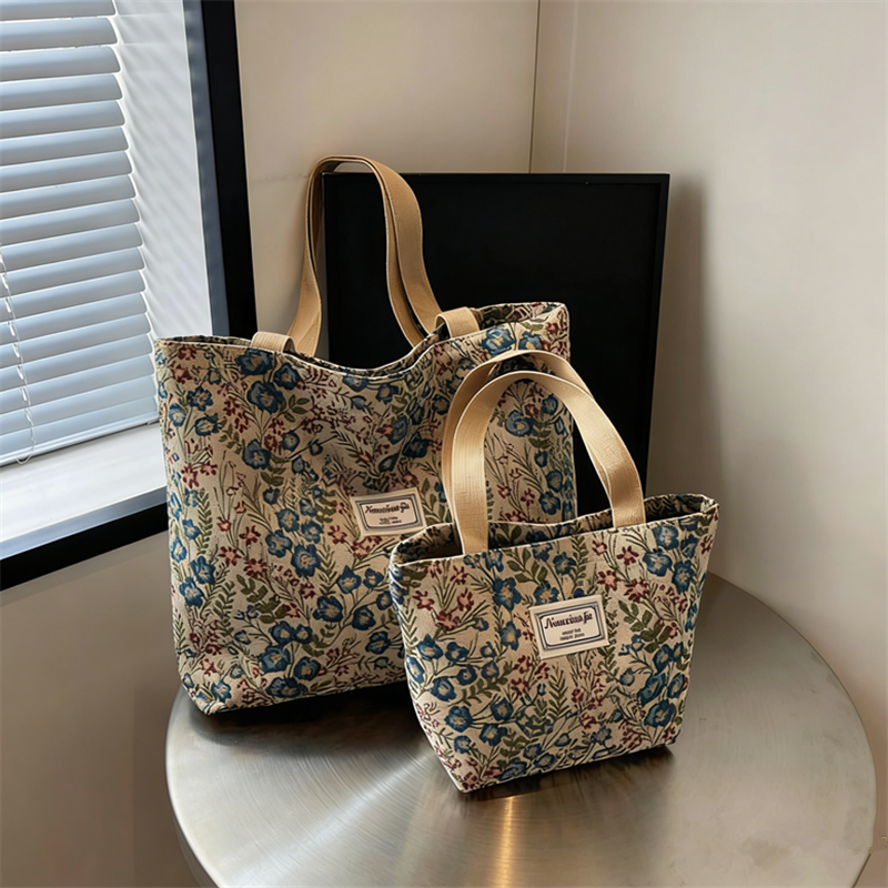 Embroidery Floral Canvas Handb - Tote Bag Canvas Print avaliação e preço