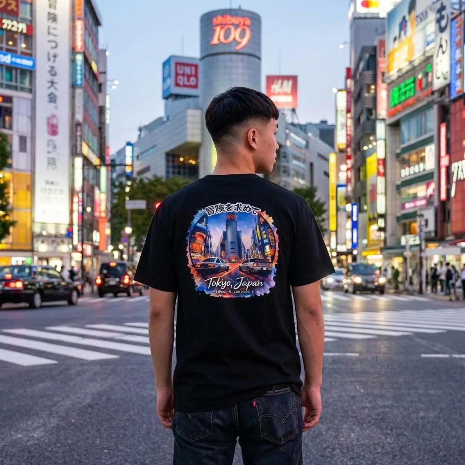 Shibuya Tokyo Japan Drifting T - Street Fashion Shibuya avaliação e preço