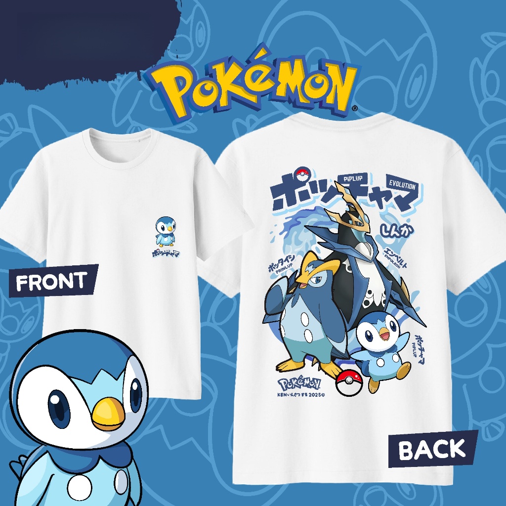 Anime Pokémon Piplup Evolution - Street Fashion Of Japan avaliação e preço