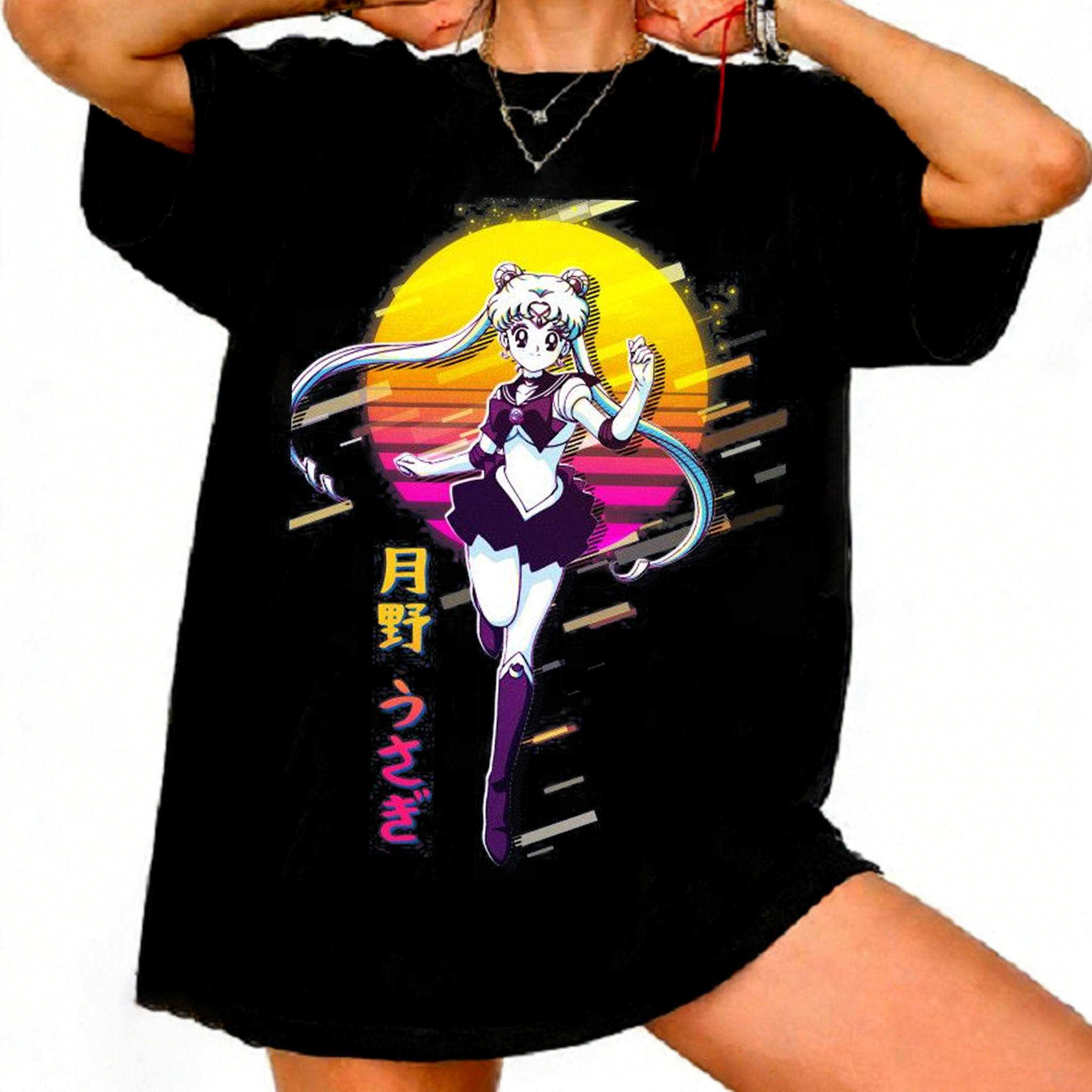 Sailor Moon 90s Retro Anime Gr - Street Fashion Of Japan avaliação e preço