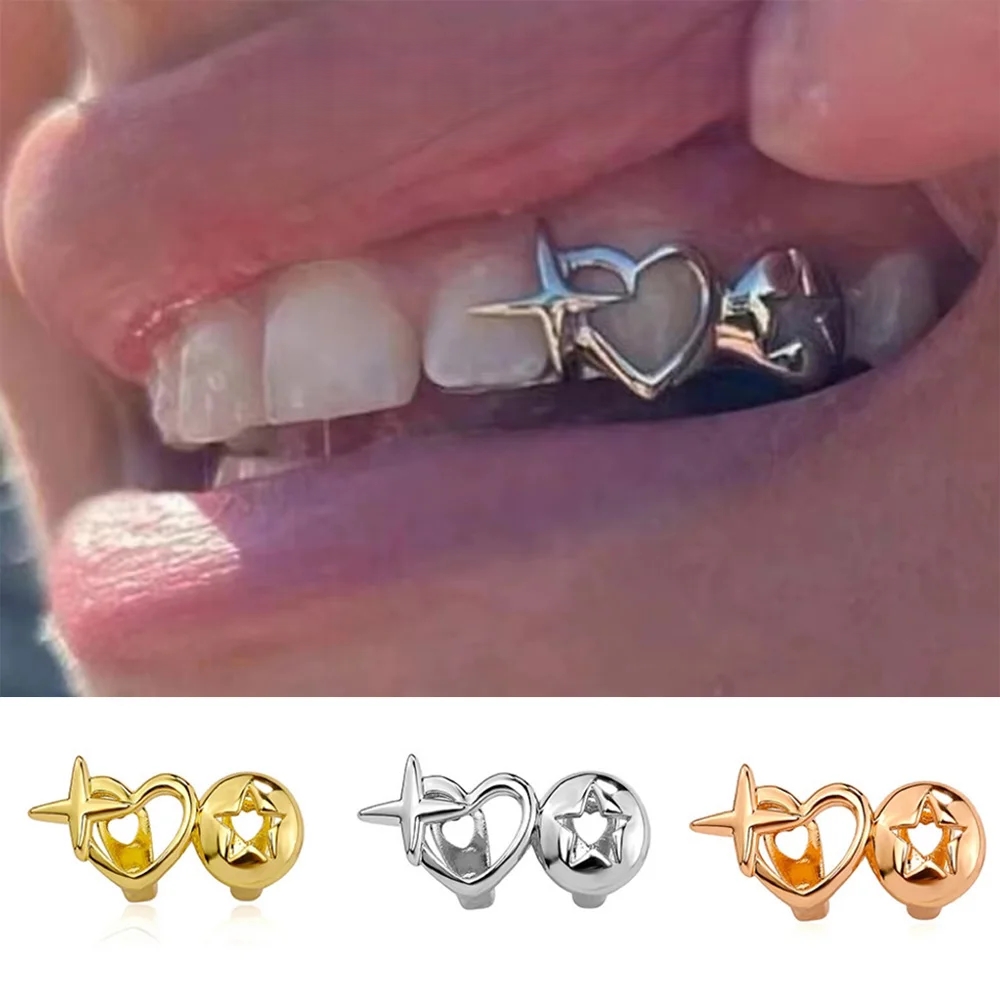 Punk Hip Hop Hollow Heart Teet - Street Fashion Jewelry avaliação e preço