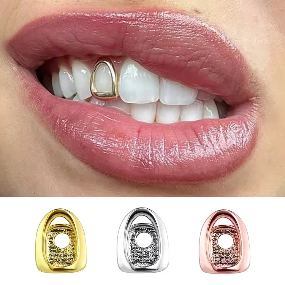 Gold Color Metal Hip Hop Rappe - Street Fashion Jewelry avaliação e preço