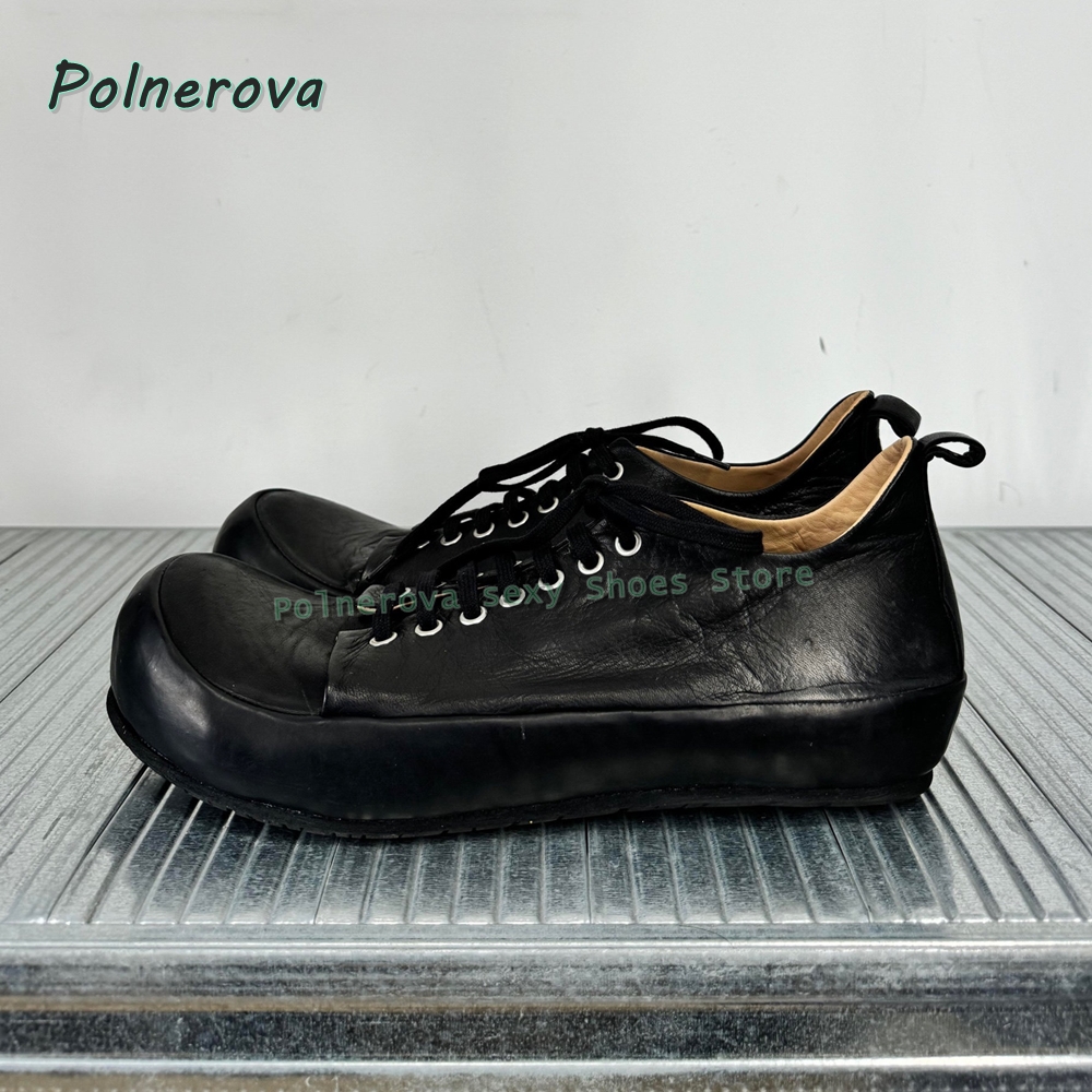 Cocked Round Toe Lace Up Loafe - Street Fashion Women avaliação e preço