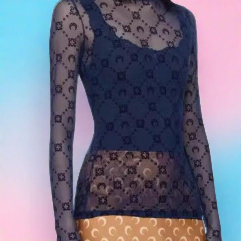 Women T-Shirt Long Sleeve Holl - Street Fashion Outfit Girl avaliação e preço