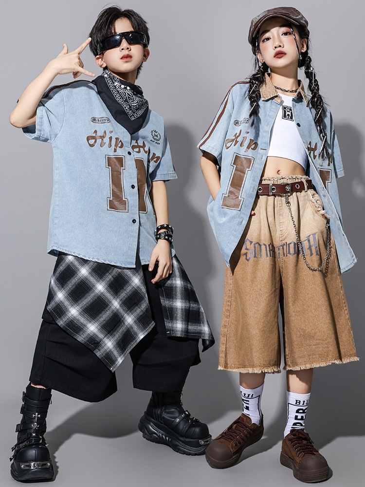 Girls Hip Hop Dance Costume Bo - Street Fashion Outfit Girl avaliação e preço