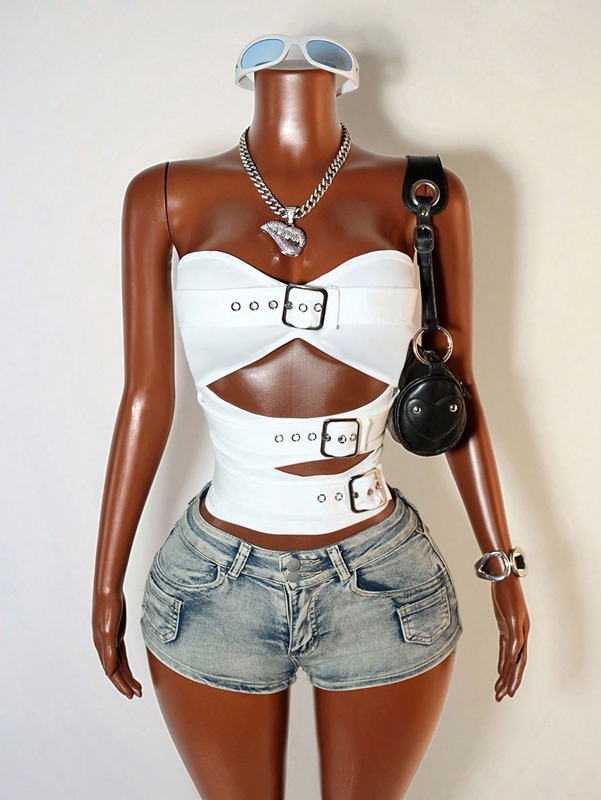 Hot Girl Y2k Woman Tops Summer - Street Fashion Outfit Girl avaliação e preço